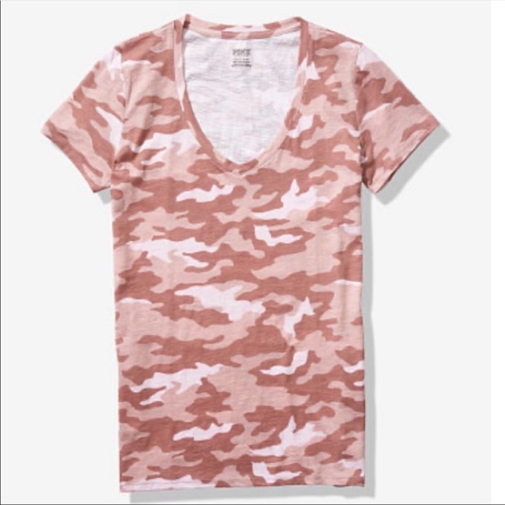 NEW VS PINK Perfect tee - blush Camo - Picture 2 of 3